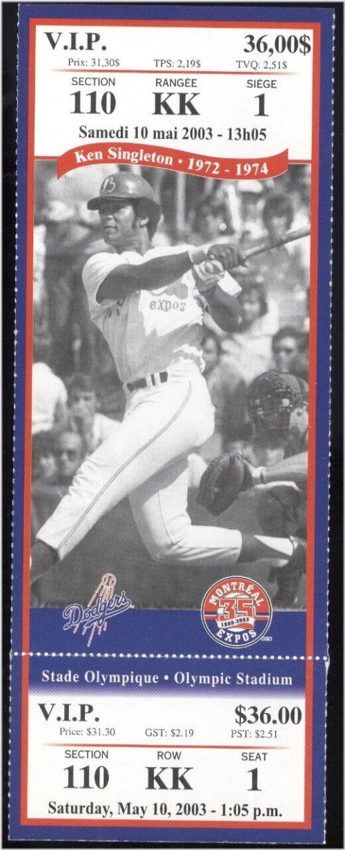 Baseball Legends Showdown Ticket