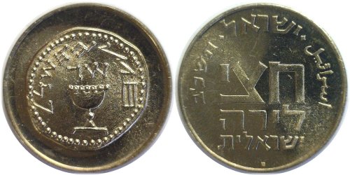 Purim Commemorative Half Lira Coin (1961)