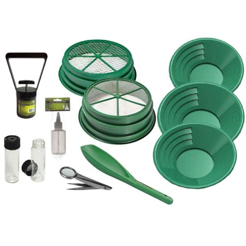 Gold Prospecting Kit with Classifier, Scoop, Vials, and Magnet