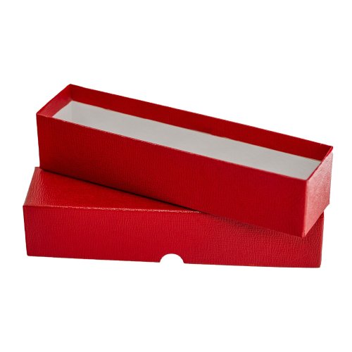 Red Coin Storage Box with Cardboard Flips