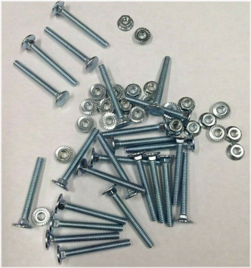 Zinc Flat Head Carriage Bolts Set