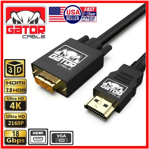 1080P Video Adapter Cable for HDTVs and Monitors