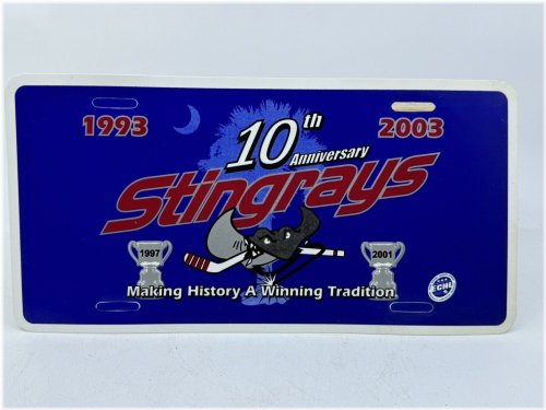 StingRays Retro License Plate