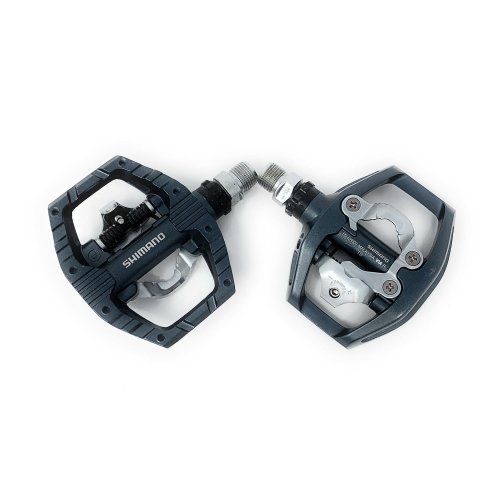 Gray Clipless Pedals with Shimano SPD Technology