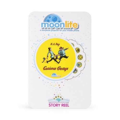 Curious George Adventure Projector Set with Moonlite Story Reels and Yellow Hat