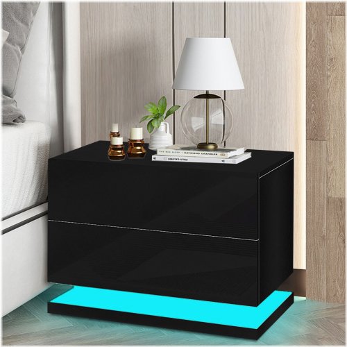 Midnight Glow 2-Drawer Bedside Table