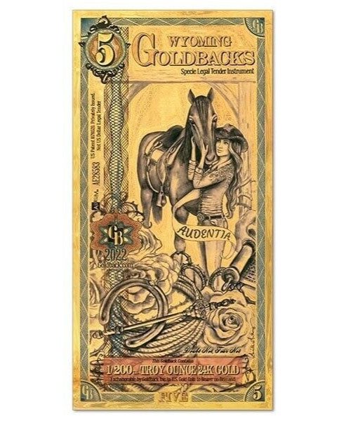 Wyoming Goldback Note