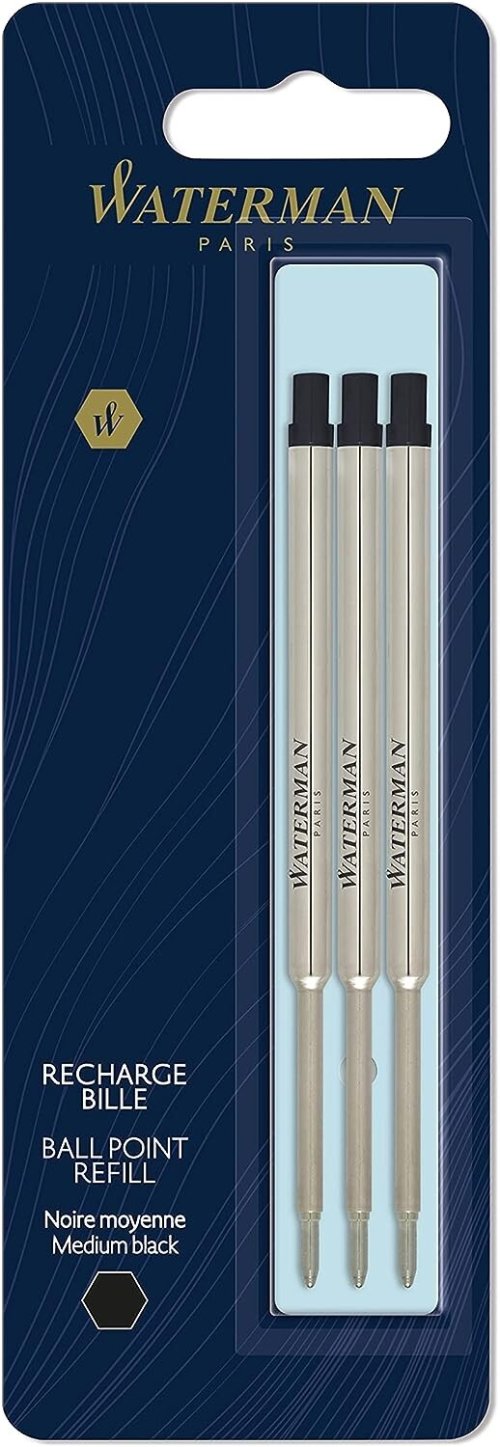 Waterman Black Ballpoint Refill Pack