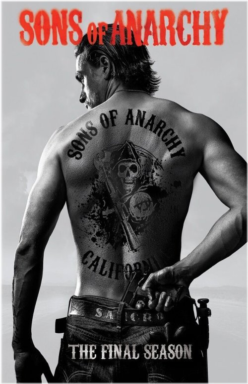 Retro TV Show Art Print - Sons Of Anarchy, Charlie Hunnam Portrait