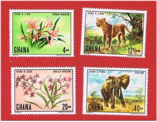 Ghana Fauna and Flora Stamp Collection