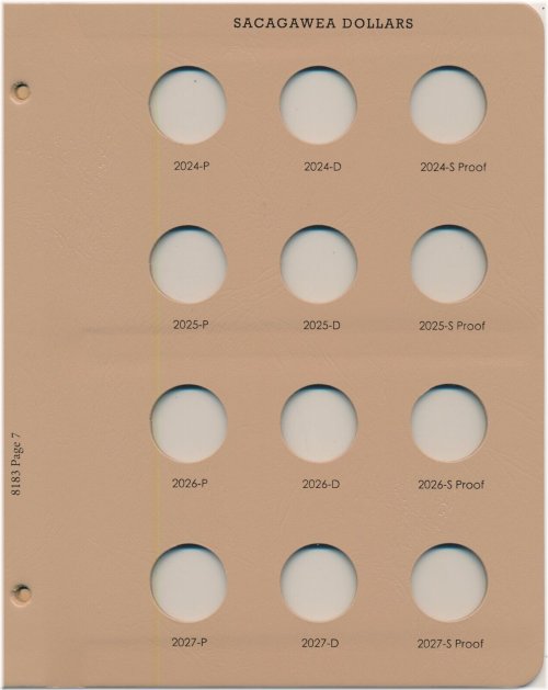 Native American Coin Page - Dansco Album 8183