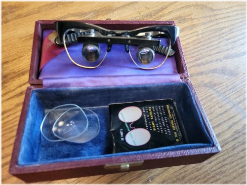 Keeler Loupe Case - Antique Magnifying Glasses for Optometrists, Doctors, and Jewelers