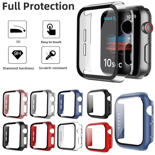 Matte Full Screen Protective Cover for Apple Watch Series 8, 7, 6, 5, SE