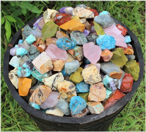 African and Madagascar Natural Rough Stones Mix