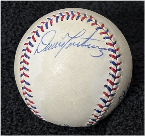 Vintage 1995 All Star Game Dennis Martinez Autographed Baseball with PSA COA