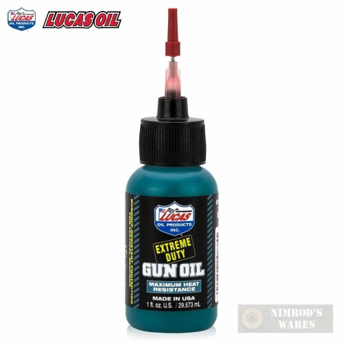 Extreme Duty Gun Oil by Lucas - High-Heat and Friction Formula for Firearms and Suppressors (1oz)