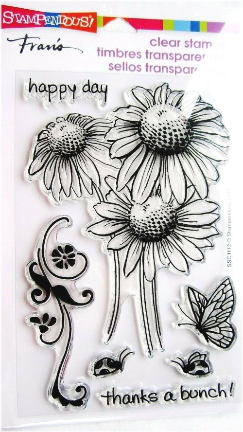 Daisy Thanks Flower Clear Acrylic Stamp Set
