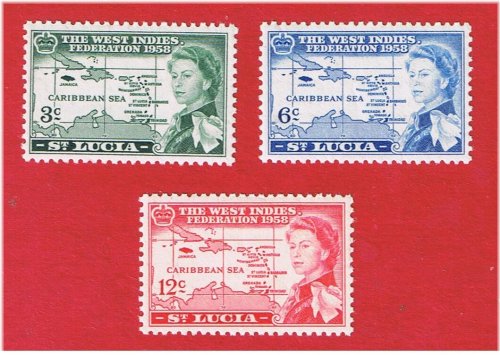 St. Lucia West Indies Stamp Set