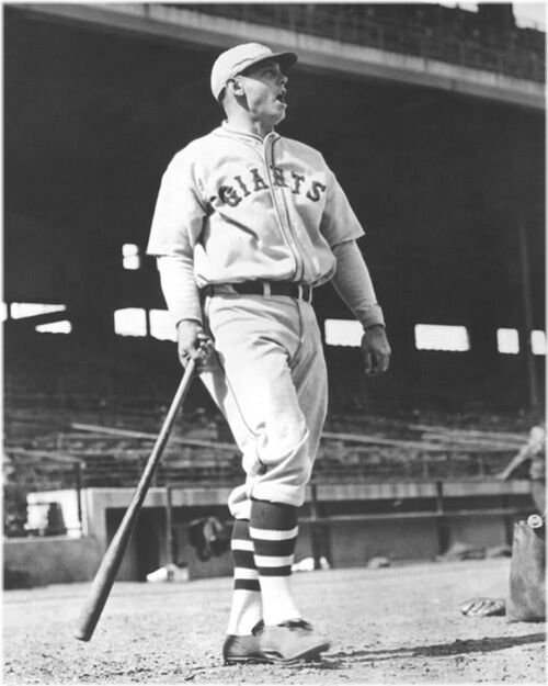 Glossy 1932 New York Giants Bill Terry Baseball Print