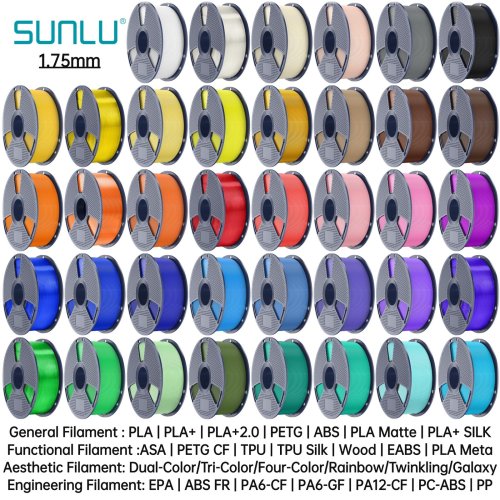 ColorfulSpools 3D Printing Filament - High-Quality Materials for Your Creations