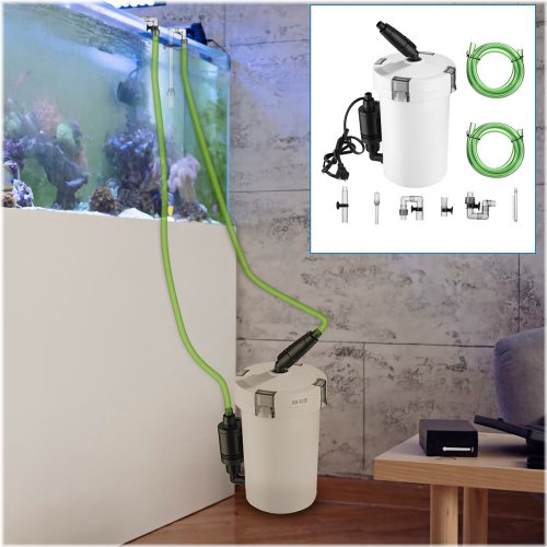 TridentFlow 3-Stage Quiet Canister Filter for Crystal Clear Aquarium Water