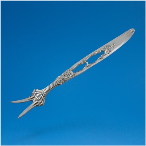 Elegant Pierced Scroll Handle Oyster Fork by Gorham