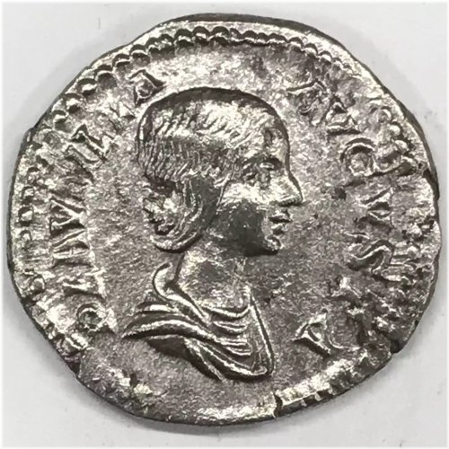 Plautilla AR Denarius - 212 AD Roman Coin