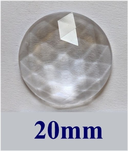 Crystal Clear Round Faceted Jewel