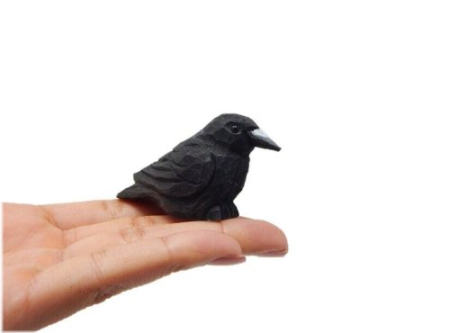 Midnight Avian Miniature Statue