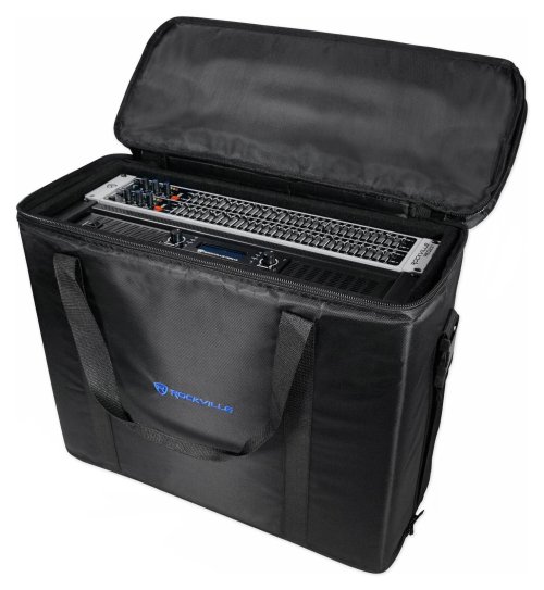 Double-Sided Pro Audio Rack Bag with Shoulder Strap - 4U, 16" Depth