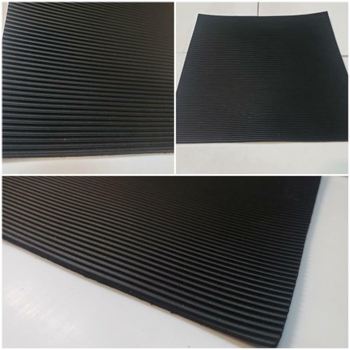 RubberTile Mat - 1/8 inch Thickness, 12 inches Width, 12 inches Length (Free Shipping)