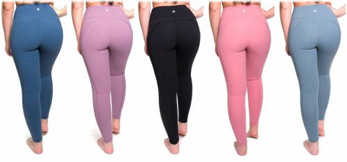 AZARMAN High Waist Leggings with Tummy Control and Pockets