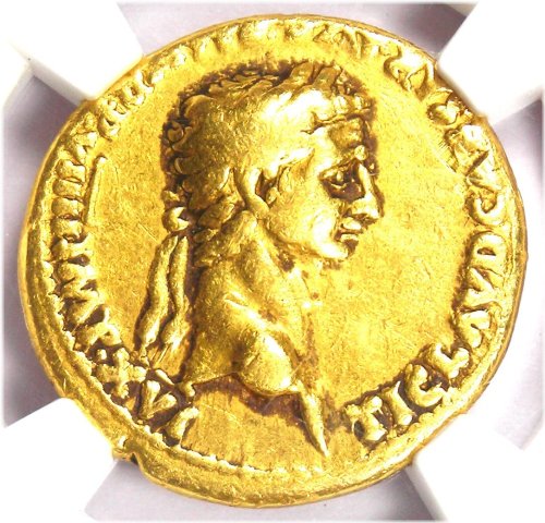 Claudius Gold Aureus - 41-54 AD - Certified NGC Choice Fine
