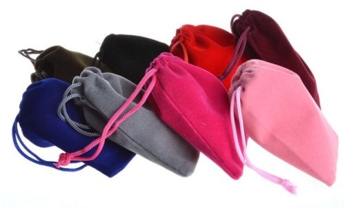 Velvet Elegance Drawstring Pouches