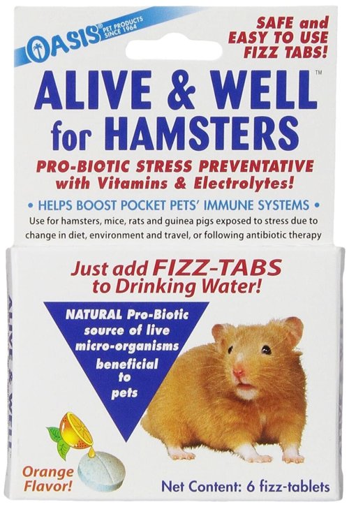 Fizz-Tablets for Small Animals - Oasis Alive & Well Probiotic Treatment (6 ct)