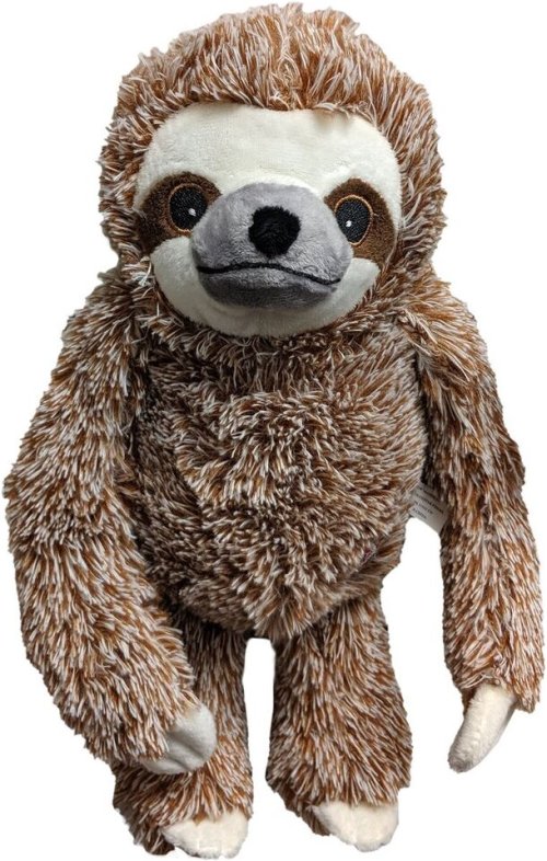 Sloth Squeaky Plush Dog Toy by Ethical Pet