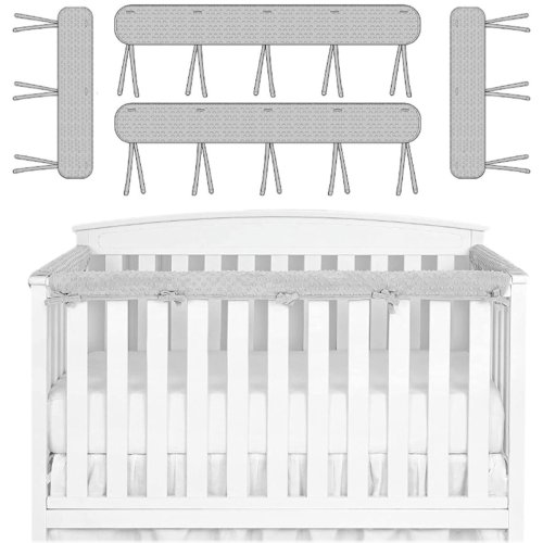 Bubble Fleece Crib Rail Covers