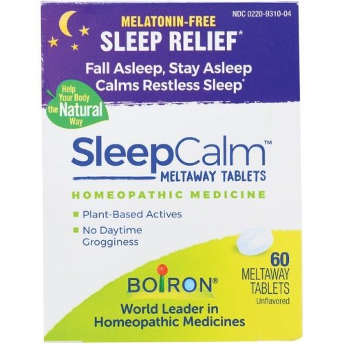 TranquilEase Natural Sleep Aid Tablets - 60 Unflavored Meltaways