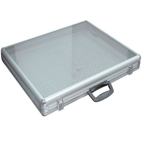 Aluminum Glass-Top Display Case - Large Size