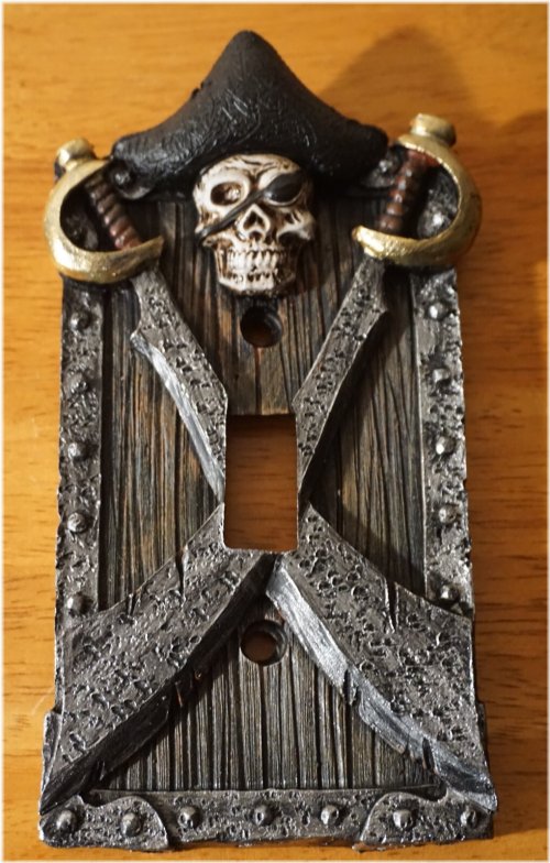 Skull & Crossbones Light Switch Cover