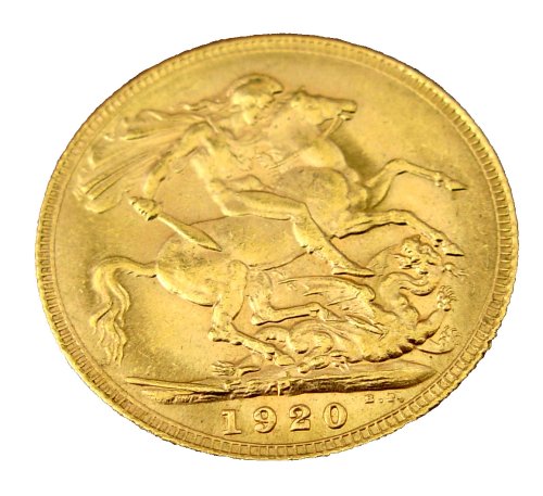Australian Sovereign Gold Coin - 1920 Perth Mint UNC