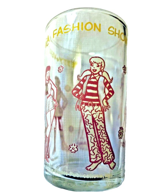 Archie Comic Fashion Show Collectible Glass