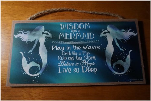 Mermaid Wisdom Plaque