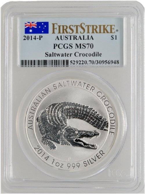 Saltwater Crocodile Silver Commemorative Coin