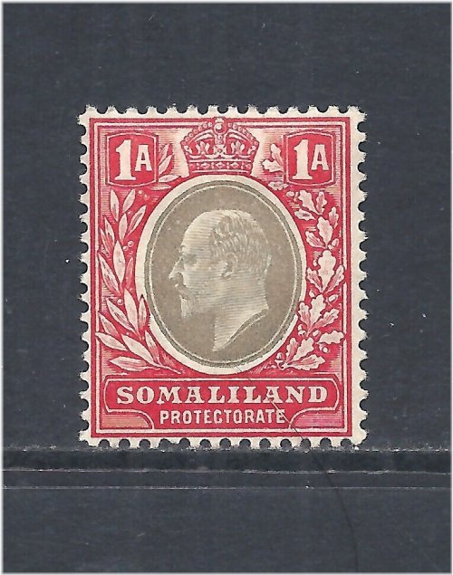 Edwardian Car & Black Stamp - Somaliland Protectorate Issue