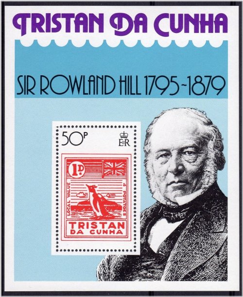 Rowland Hill Penguin Stamp - Tristan da Cunha