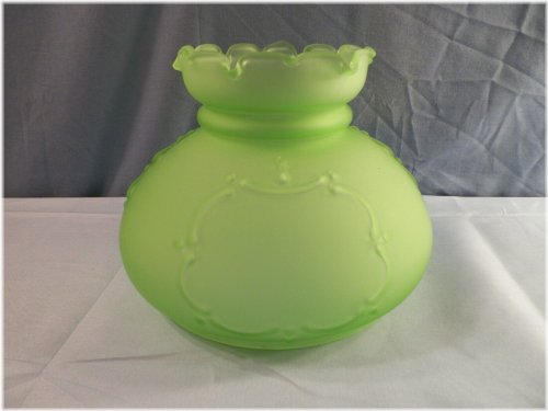 Emerald Scroll Glass Lamp Shade