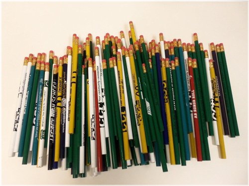 Assorted Misprint Pencils with Eraser, Bulk Wholesale Lot