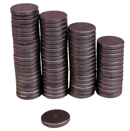 Ceramic Disc Magnets - Bulk Pack of 500 Pieces