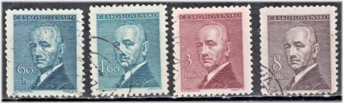 Czechoslovakia: President Eduard Benes Commemorative Stamps